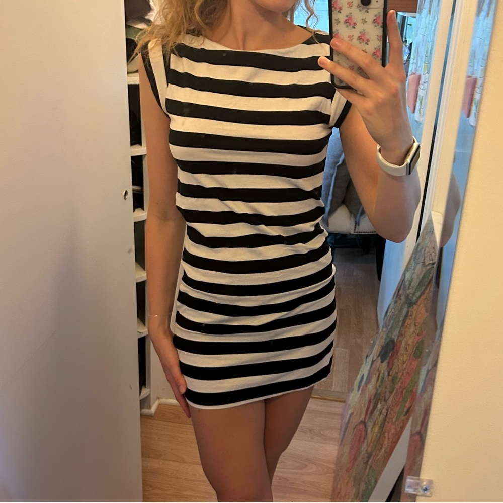 French Connection Striped Mini Dress